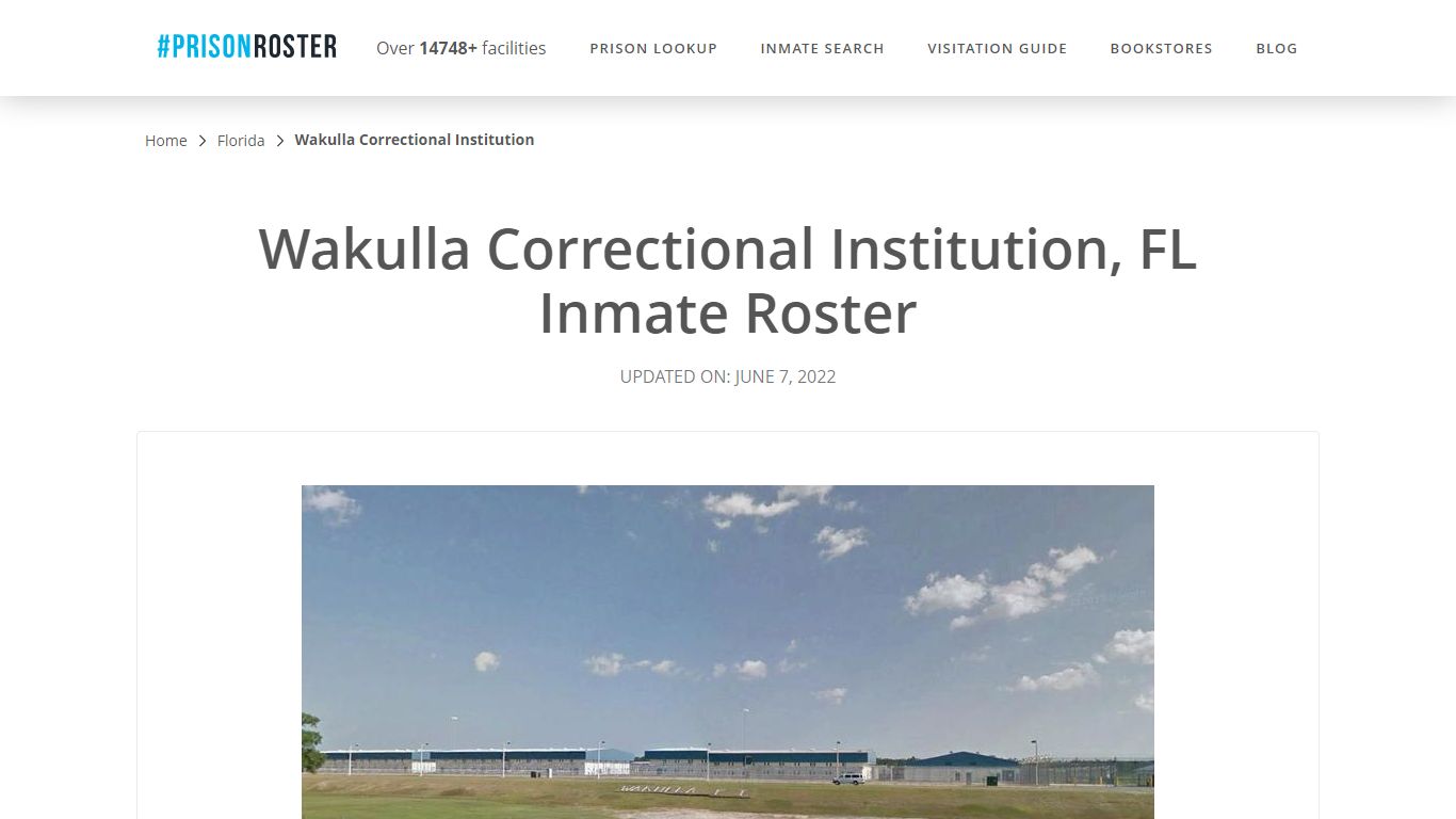 Wakulla Correctional Institution, FL Inmate Roster